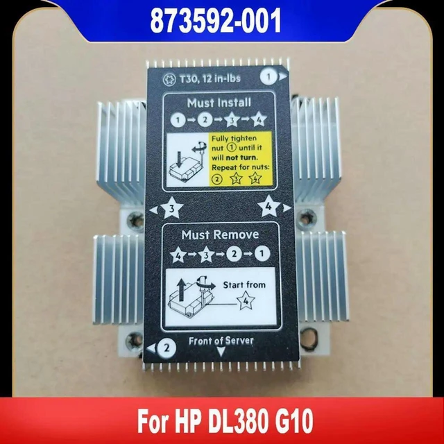 Main image of AJMRTC Server CPU Heatsink 873592001 875070001 839274001, Aluminum Cooling Heat Sink Replacement for HPE ProLiant DL380 Gen10 Server CPU Thermal Solution