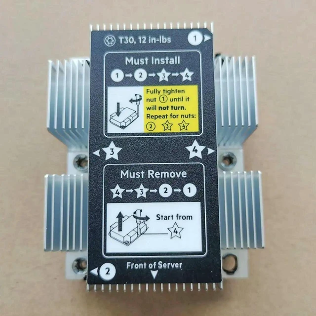 Alt view image 3 of 3 - AJMRTC Server CPU Heatsink 873592001 875070001 839274001, Aluminum Cooling Heat Sink Replacement for HPE ProLiant DL380 Gen10 Server CPU Thermal Solution