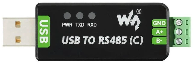 Alt view image 3 of 3 - AJMRTC USB to RS485 IndustrialGrade Isolated Bidirectional Converter, FT232RNL Chip, Onboard Isolation & TVS Protection, USBC Interface RS485 Serial Adapter for Industrial PLC, Modbus Communication