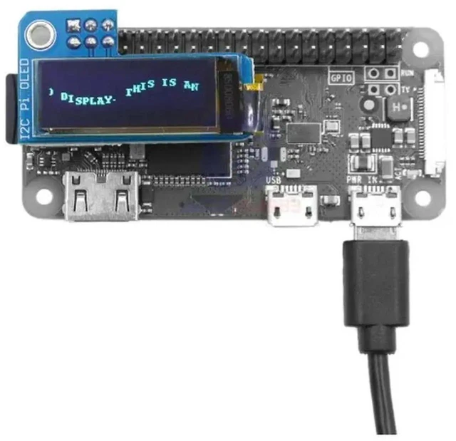 Alt view image 2 of 3 - AJMRTC 0.91 Inch I2C OLED Display Module, 128x32 SSD1306 Driver 4Pin IIC Serial Screen for Raspberry Pi 1 B+ 2 3 Zero, Arduino, ESP32 STM32 DIY Electronic Project Monitor Screen