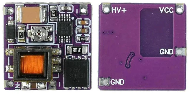 Main image of AJMRTC Mini HighVoltage Boost Module, DC 3.715V Input to 160300V 30mA Output Power Driver Board, StepUp Voltage Converter for Nixie Tube Clock, Lithium Battery Powered Vintage Tube Power Supply Un