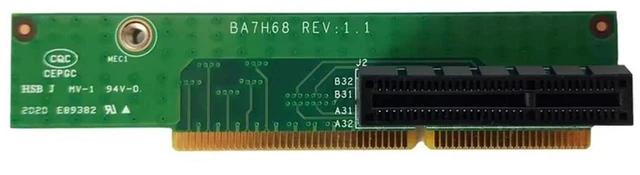 Alt view image 2 of 3 - AJMRTC 01AJ929 PCIe4 Riser Card BA7H68 REV:1.1, Replacement PCIE 4.0 Expansion Adapter Card for ThinkCentre M720q M920q M920x P330 Tiny Workstation Mini Desktop System
