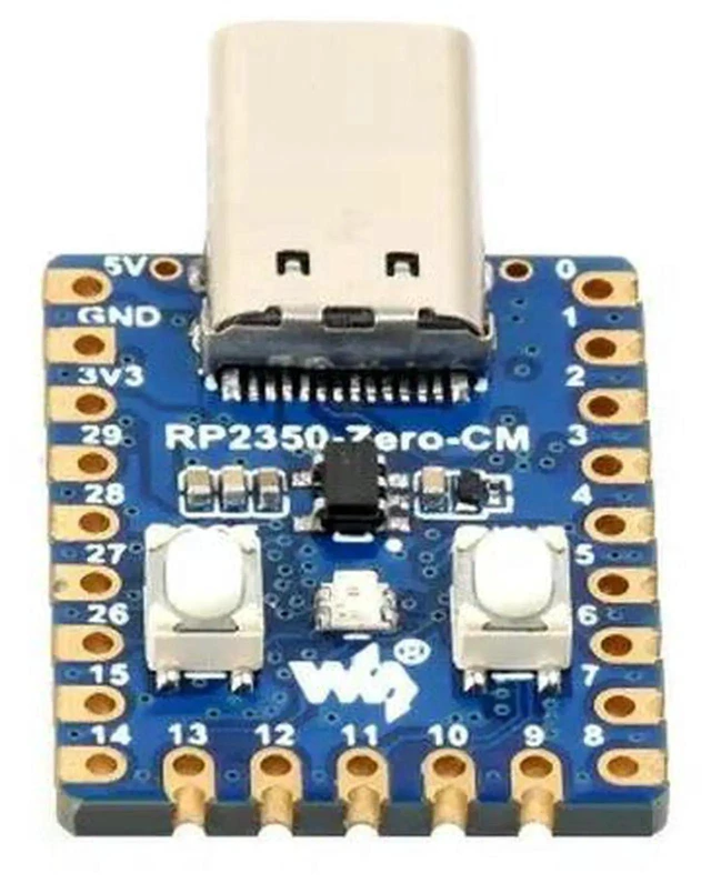 Alt view image 2 of 3 - AJMRTC RP2350ZeroCM Mini Development Board, DualCore DualArchitecture Microcontroller Board, Onboard USBC Male Port, Compact RP2350 MCU Board for Embedded Programming DIY Electronic Project Proto