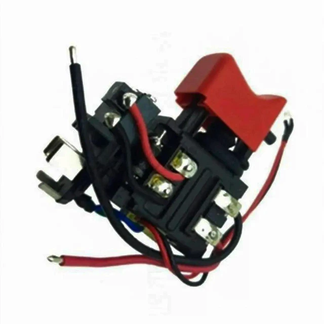 Alt view image 3 of 3 - AJMRTC Black Trigger Switch Assembly, HighSensitivity Replacement Power Tool Switch for GSR120 GSB120LI Cordless Drill, Electric Drill Trigger Control Repair Spare Assembly