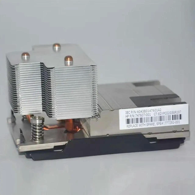 Alt view image 3 of 3 - AJMRTC Server CPU Heatsink 747607001 777291001, Replacement Cooling Radiator for HPE ProLiant DL380 DL388 Gen9 Server, Enterprise Data Center Server Thermal Maintenance Spare Part