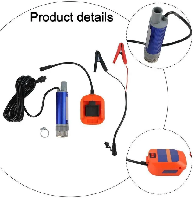 Main image of AJMRTC 38mm Cordless Lithium Transfer Pump, 4060L/min Flow Rate, 46m Lifting Height, 24m Cable, Portable Submersible Pump for Diesel and Water Transfer, Outdoor Liquid Handling Equipment
