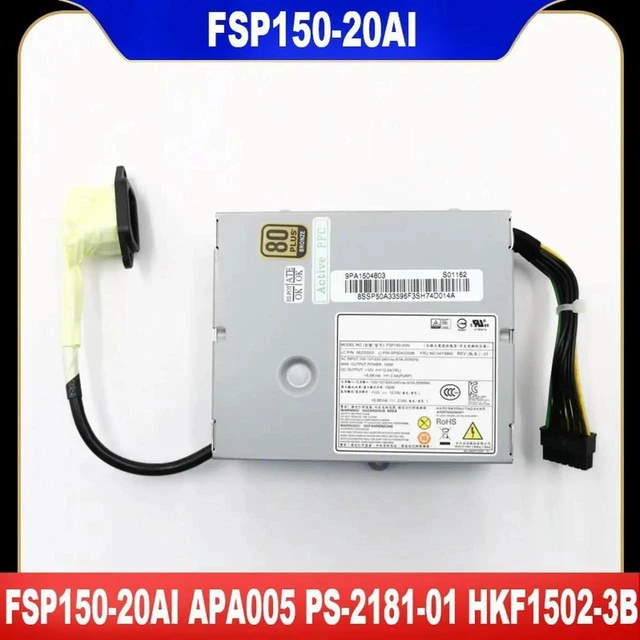 Main image of AJMRTC 150W AIO Power Supply FSP15020AI APA005 54Y8892 HKF15023B PS218101 APA004 DSP150UB A, Replacement PSU for Lenovo M71Z M72Z M73Z M83Z M93Z AllinOne Desktop Repair Spare Part