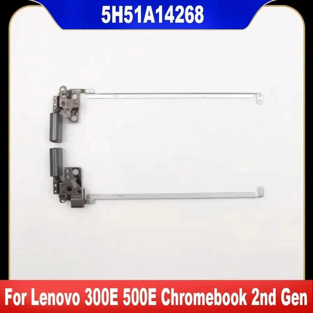 Main image of AJMRTC 5H51A14268 LCD Hinge Set, Google Version Left & Right Hinges Replacement for Lenovo 300E 500E Chromebook 2nd Gen Series Laptop, Screen Rotation Hinge Repair Spare Part