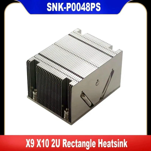 Main image of AJMRTC SNKP0048PS 2U Rectangular Passive CPU Heatsink Radiator, Narrow ILM LGA2011 Server Cooler for Supermicro X9 X10 2U UP DP MP Server, Xeon Processor Thermal Replacement Repair Spare Part