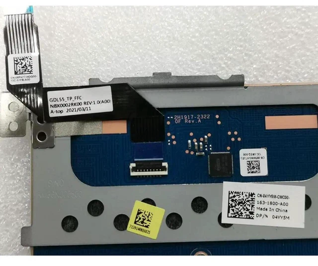 Alt view image 3 of 3 - AJMRTC 08F0W0 04YY5M Touchpad Mouse Button Board CN08F0W0 CN04YY5M 8F0W0 4YY5M, Replacement Touch Control Circuit Board for Dell G15 5510 5511 5515 Gaming Laptop TouchPad Repair Spare Part