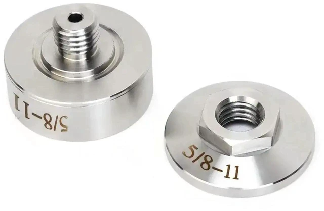 Alt view image 3 of 3 - AJMRTC 2Piece XLOCK Angle Grinder Adapter Conversion Set, 5/811 Pull Ring Flange Nut Kit, Reliable LockUp Grinder Accessory for Fast Disc Change, Convert Standard Grinder to XLOCK QuickRelease