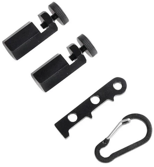 Main image of AJMRTC MultiUse Framing Layout Tool with Integrated Carabiner Attachment, Precision Measuring Guide for Square Layouts, Circular Saw Cutting, Stair Stringer Marking Woodworking Construction Repair