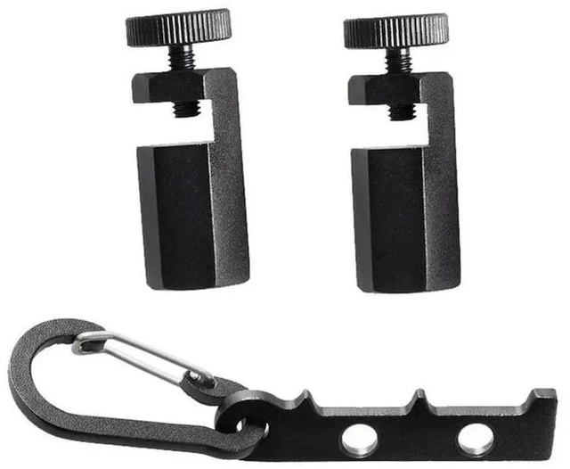 Alt view image 2 of 3 - AJMRTC MultiUse Framing Layout Tool with Integrated Carabiner Attachment, Precision Measuring Guide for Square Layouts, Circular Saw Cutting, Stair Stringer Marking Woodworking Construction Repair
