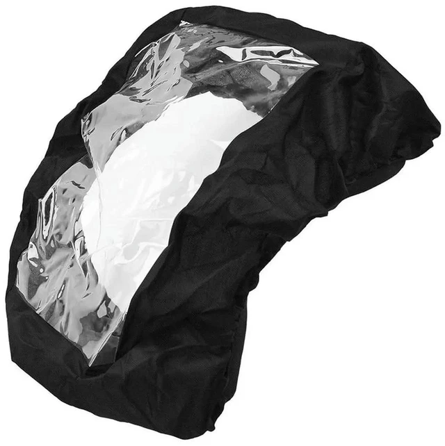 Alt view image 3 of 3 - AJMRTC Elastic Hopper Cover, Waterproof 420D Fabric Hopper Protector with Transparent Viewing Window & Storage Bag, Flexible Elastic Edge Hopper Cover for Outdoor Equipment Daily Protection