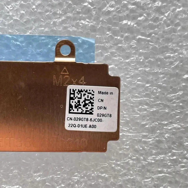 Alt view image 2 of 3 - AJMRTC M.2 SSD Heatsink Hard Drive Cover Bracket CN029GT8 029GT8 29GT8 Replacement for Dell G15 5510 5511 5515 5520 5525 & Alienware M15 R6 Gaming Laptop, SSD Thermal Shield Mount Repair Part