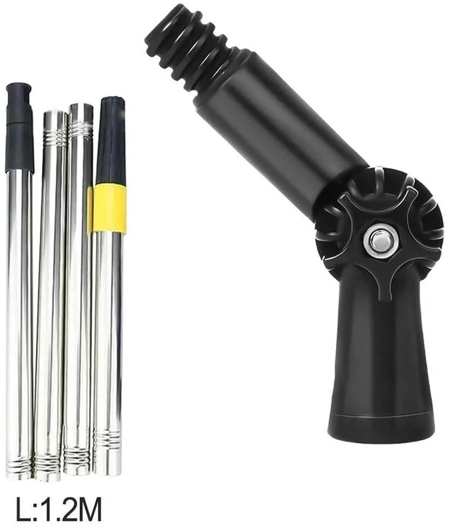 Alt view image 3 of 3 - AJMRTC Adjustable Telescopic Pole 12M with 180Degree Swivel Joint, HeavyDuty Extension Rod for Paint Roller, HighWall Painting and Household Cleaning Applications