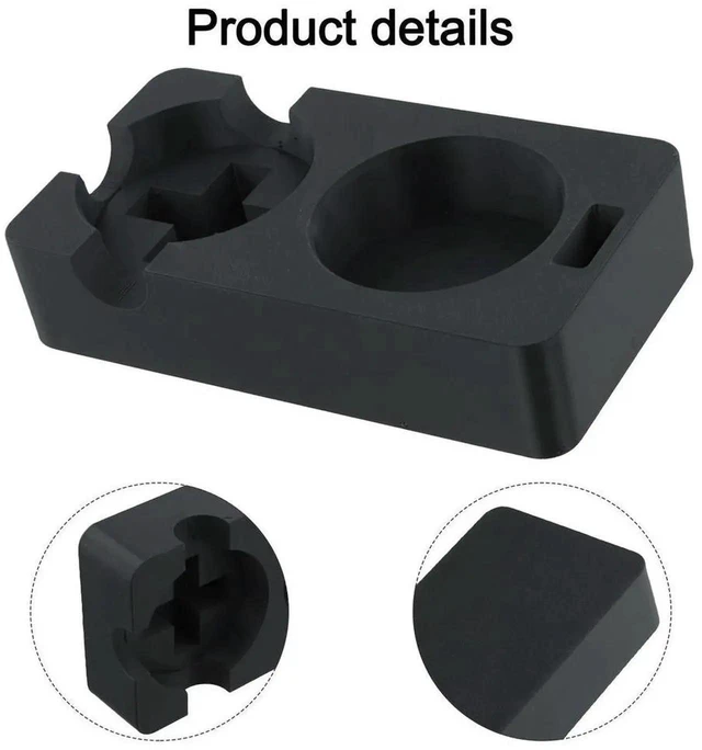 Alt view image 3 of 3 - AJMRTC Espresso Tamping Station with Tamper Base and Portafilter Holder, Stable Coffee Tamping Workstation Compatible with ES601, 655, 701 Espresso Machines for Barista Efficient Coffee Making Operati