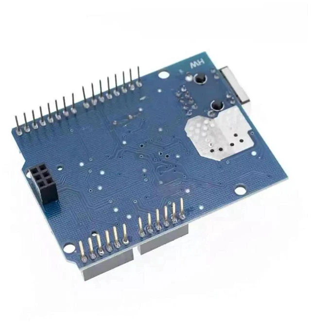 Alt view image 3 of 3 - AJMRTC W5100 Ethernet Network Expansion Board Module with SD Card Socket, TCP/IP Hardware Controller Network Shield for MCU Embedded Development, Data Storage & Network Communication DIY Project