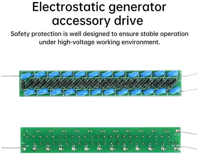 Alt view image 3 of 3 - AJMRTC 60KV 24Stage Voltage Multiplier Rectifier Module, 60000V DC High Voltage Power Board, Voltage Doubler Rectifying Circuit for Electrostatic Generator Motor Electronic DIY Kit