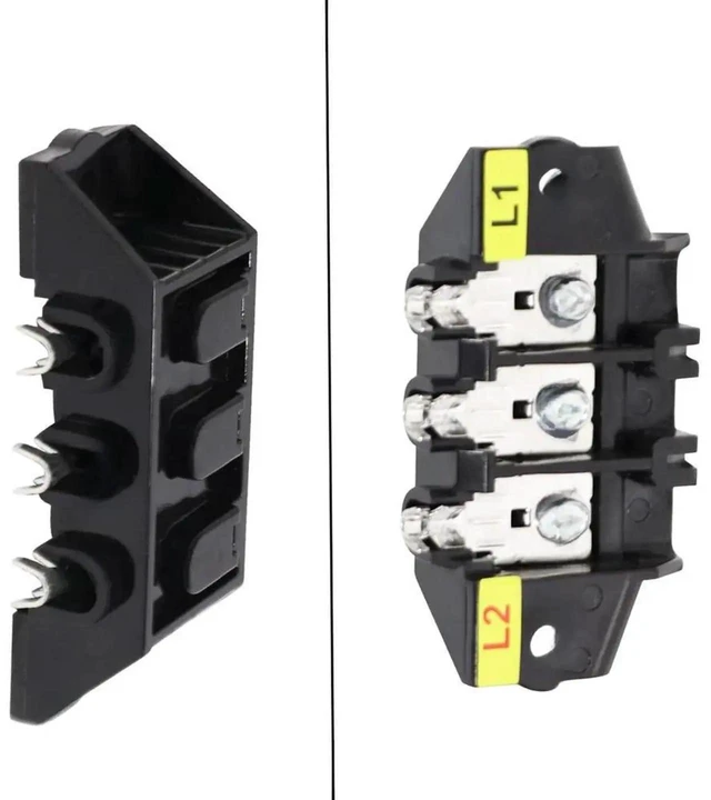 Alt view image 2 of 3 - AJMRTC Dryer Terminal Block Replacement for MDE9700, HeatResistant Power Terminal Block, Durable Dryer Repair Accessory, Easy to Install for Clothes Dryer Maintenance Spare Part