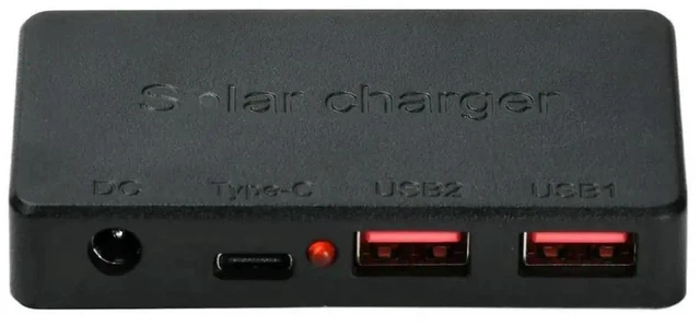 Main image of AJMRTC 100W Solar Charge Controller, Black MultiPort Solar Regulator with HighEfficiency Conversion & Wide Voltage Input, Solar Power Control Module for Remote OffGrid Exploration Applications