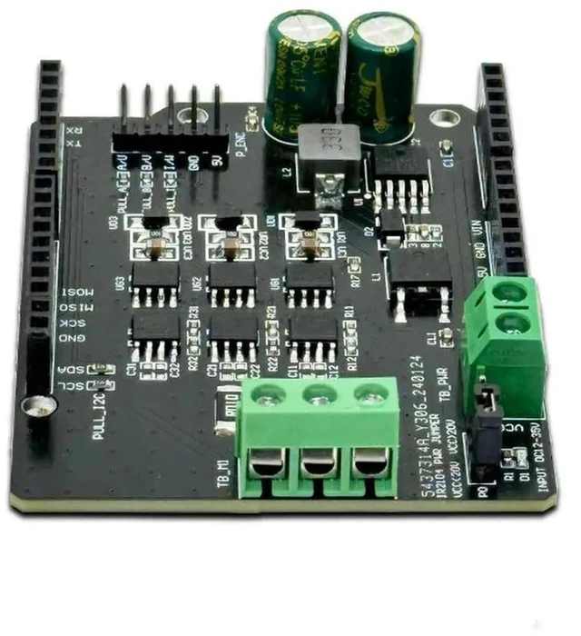 Main image of AJMRTC SimpleFOC Shield V2.0.4 BLDC Motor Controller Board, FOC Driver Module with IR2104 & INA240 CurrentSense IC, Compatible with STM32 NANO Controller for 3Phase Brushless Motor Robotics DIY