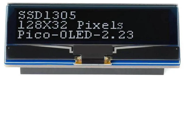 Alt view image 3 of 3 - AJMRTC 2.23Inch OLED Display Module for Raspberry Pi Pico, 128×32 Pixels OLED Screen, SPI I2C DualInterface Display Module for Pico Embedded DIY Maker Electronic Projects