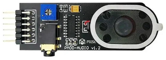 Main image of AJMRTC PMODAUDIO FPGA Expansion Board for ICESugar, Standard PMOD Interface DualChannel Stereo Audio Output Module with Adjustable Volume Potentiometer for FPGA Audio DSP Development Projects