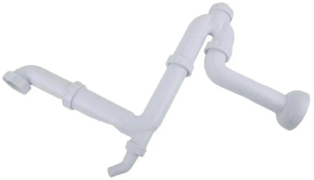 Alt view image 2 of 3 - AJMRTC 360Degree Adjustable Kitchen Sink Drain Pipe, Efficient Water Flow Drainage System, Household Plumbing Replacement Fitting for UnderSink Cabinet, Home Renovation Kitchen Sink Plumbing Accesso