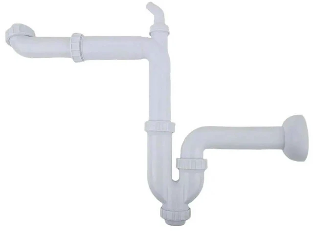 Alt view image 3 of 3 - AJMRTC 360Degree Adjustable Kitchen Sink Drain Pipe, Efficient Water Flow Drainage System, Household Plumbing Replacement Fitting for UnderSink Cabinet, Home Renovation Kitchen Sink Plumbing Accesso