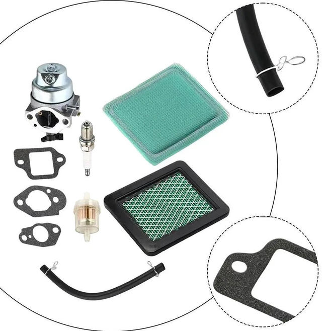 Alt view image 3 of 3 - AJMRTC Carburetor Repair Kit for GCV135 GC135 Lawn Mower, WearResistant Carb Replacement Parts, Stable Fuel Supply Carburetor Accessory for Lawn Mower Maintenance & Repair