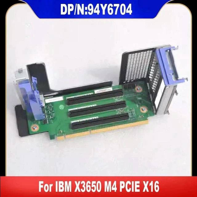 Main image of AJMRTC 94Y6704 PCIE X16 Riser Expansion Card Assembly with Iron Bracket, Server Replacement Riser Card for System X3650 M4, Complete Metal Frame Assembly for Server I/O Expansion Repair Parts