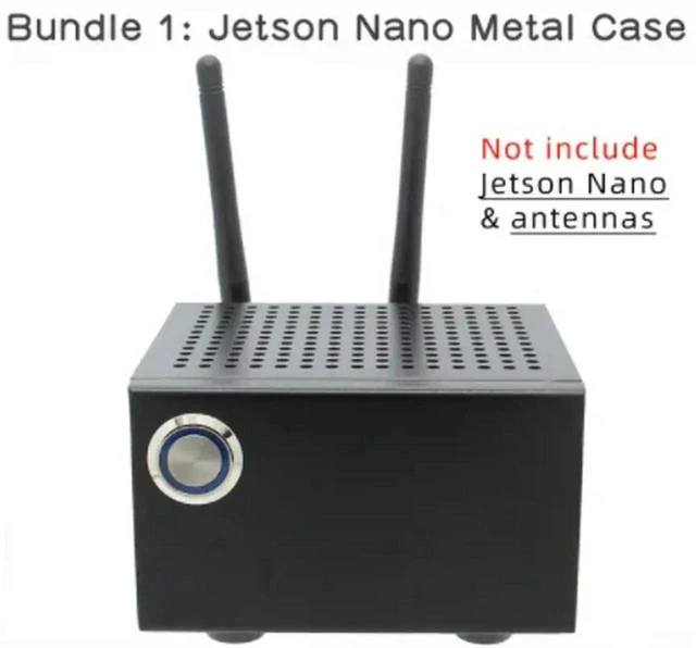 Main image of AJMRTC Jetson Nano Enclosure Case with Power and Reset Control Switches, Protective Housing Shell for Jetson Nano Developer Kit A02, B01 and 2GB Version, DIY Embedded Project Protective Box Accessory