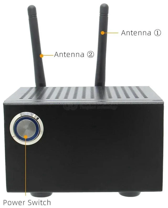 Alt view image 2 of 3 - AJMRTC Jetson Nano Enclosure Case with Power and Reset Control Switches, Protective Housing Shell for Jetson Nano Developer Kit A02, B01 and 2GB Version, DIY Embedded Project Protective Box Accessory