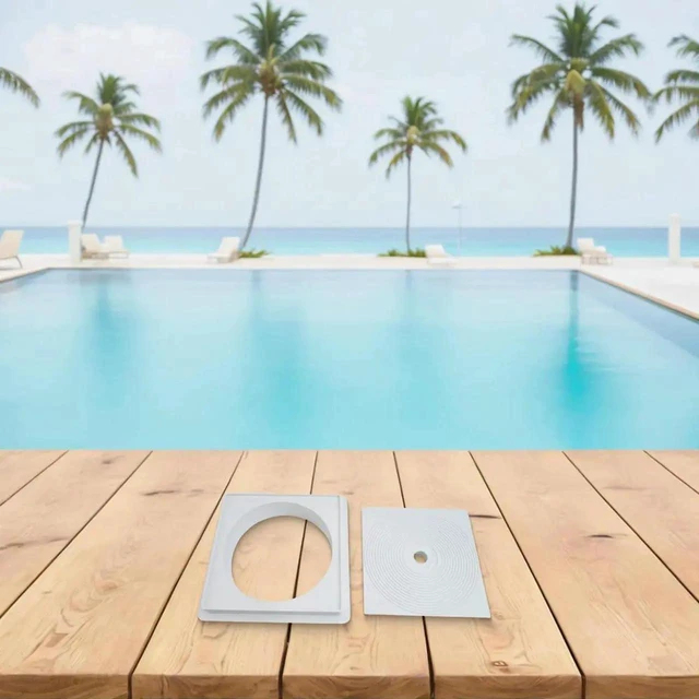Main image of AJMRTC White Pool Skimmer Extension Collar 25×21.5cm, Pool Equipment Replacement Part for Hayward Medium Skimmer SP1091LX, Durable Garden Swimming Pool Accessory for Skimmer Height Adjustment Repair