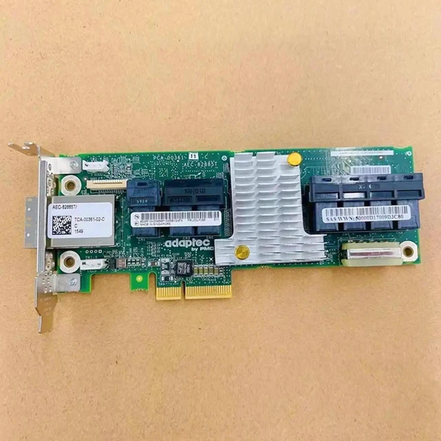 Alt view image 2 of 3 - AJMRTC AEC82885T 2283400R SAS HBA Expansion Card 00LF095, 36Port 12Gbps SAS Host Bus Adapter Replacement for Adaptec, Fully Tested Server Storage Controller Accessory