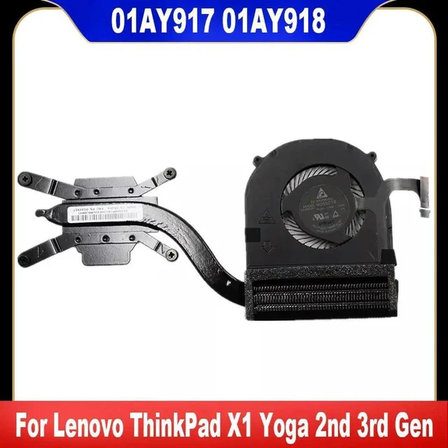 Main image of AJMRTC Laptop CPU Cooling Fan Heatsink Assembly 01AY917 01AY918 01AX830 01AX999, Replacement Cooler Radiator for ThinkPad X1 Yoga 2nd Gen & 3rd Gen Notebook Thermal Repair Hardware Accessory