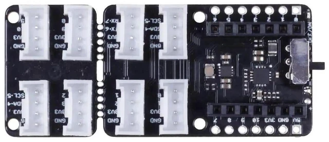 Alt view image 2 of 3 - AJMRTC Grove Shield for Seeeduino XIAO with Embedded Management Chip, Grove Interface Expansion Board, PlugandPlay Peripheral Adapter for Seeeduino XIAO Maker Embedded Development Projects