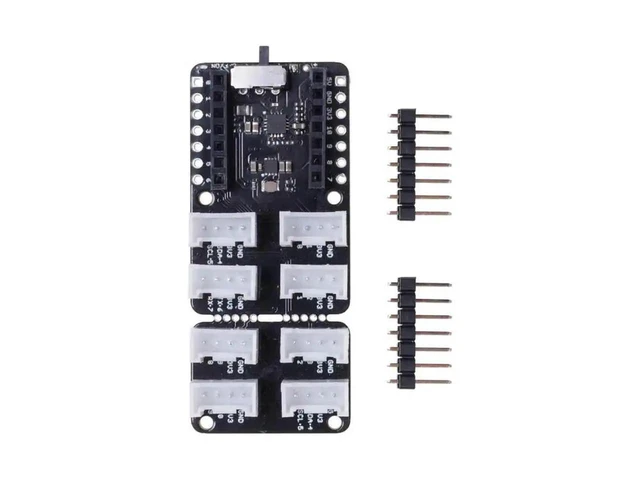 Alt view image 3 of 3 - AJMRTC Grove Shield for Seeeduino XIAO with Embedded Management Chip, Grove Interface Expansion Board, PlugandPlay Peripheral Adapter for Seeeduino XIAO Maker Embedded Development Projects