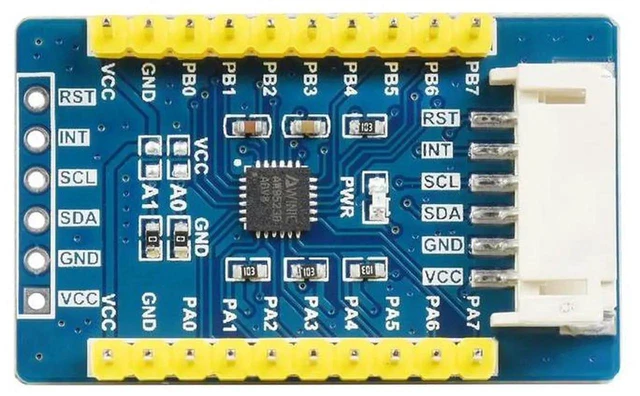 Alt view image 3 of 3 - AJMRTC AW9523B IO Expansion Board, I2C Interface Expands 16Channel I/O Pins, GPIO Expander Module for Arduino ESP32 Raspberry Pi Embedded Maker DIY Electronic Projects