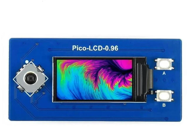 Main image of AJMRTC 0.96Inch LCD Display Module for Raspberry Pi Pico, 65K Colors 160×80 Resolution SPI Interface Screen, Compact Expansion Display for Pico Embedded Maker DIY Projects
