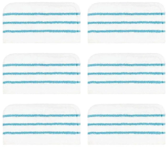 Alt view image 3 of 3 - AJMRTC 6Pack Washable Microfiber Mop Pads, Replacement Cleaning Pads for SM1600 SM1610 SM1620 HSM13E1 HSMC1300FX HSMC1321 HSMC1361SG Steam Mop, Reusable Absorbent Floor Cleaning Accessories