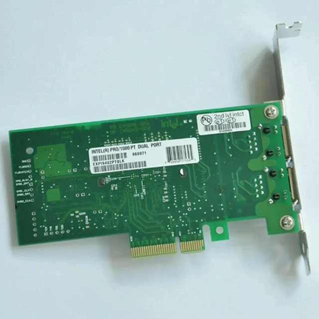 Alt view image 3 of 3 - AJMRTC EXPI9402PT DualPort Gigabit PCIE NIC with 82571 Controller, PRO 1000 PT Server Network Card, Replaces 0X3959 0GN475 39Y6127 39Y6128 for Server & Workstation Network Upgrade