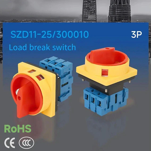 Main image of AJMRTC Padlockable 3Phase Circuit Breaker Switch AC440V, Safe Isolation Disconnect Switch with Fast ONOFF Shutdown, FlameRetardant Housing for Industrial Power Circuit Safety Protection Accessory