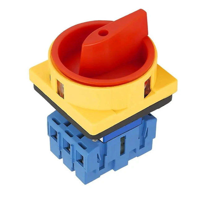 Alt view image 2 of 3 - AJMRTC Padlockable 3Phase Circuit Breaker Switch AC440V, Safe Isolation Disconnect Switch with Fast ONOFF Shutdown, FlameRetardant Housing for Industrial Power Circuit Safety Protection Accessory