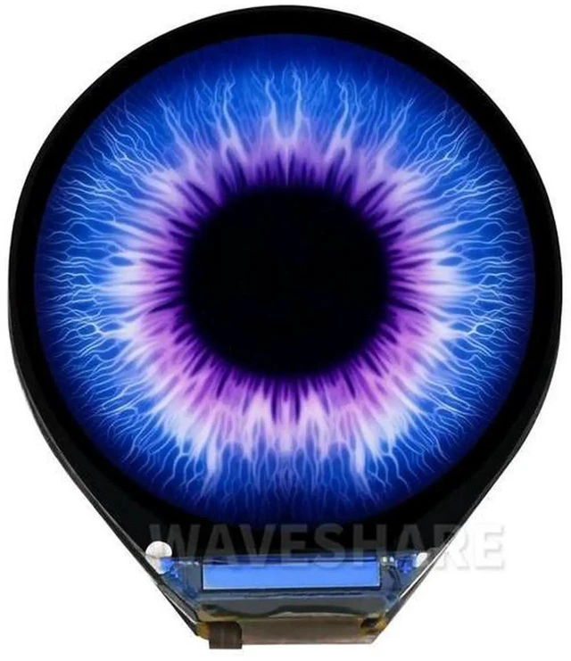 Main image of AJMRTC 0.71Inch Round LCD Display Module, 160×160 Resolution 65K Color Circular Screen with SPI Interface, Compact Round Display for Smart Wearable, DIY Instrument and Embedded Development Projects