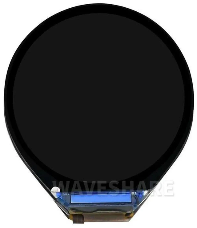 Alt view image 2 of 3 - AJMRTC 0.71Inch Round LCD Display Module, 160×160 Resolution 65K Color Circular Screen with SPI Interface, Compact Round Display for Smart Wearable, DIY Instrument and Embedded Development Projects