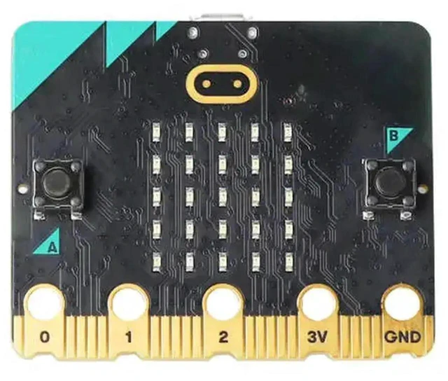 Alt view image 3 of 3 - AJMRTC Hiwonder BBC Microbit V2.0 Main Board with Builtin Speaker & Microphone, Programmable MicroBit Controller for STEM Education, Coding Learning Module for Student DIY Electronic Experiment