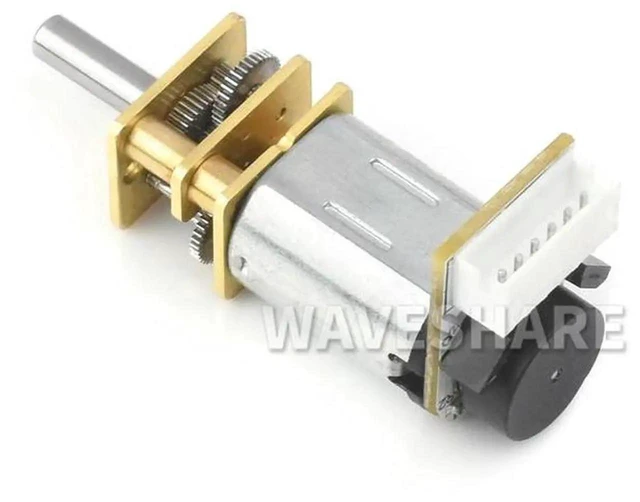 Alt view image 3 of 3 - AJMRTC N20 DC Gear Motor with Magnetic Hall Encoder, AllMetal Gearbox HighPrecision Reduction Motor, LShaped 6PIN Connector for Arduino DIY Robot Automated Motion Control Projects