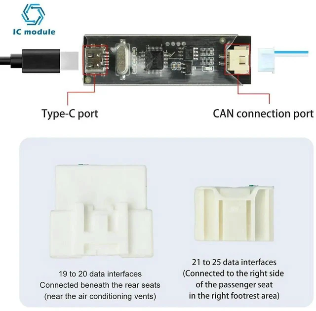 Alt view image 2 of 3 - AJMRTC CAN Bus Diagnosis Activation Maintenance Module, Encrypted Dog Service Mode Maintenance Activator for Y V12 System, Automotive Diagnostic Maintenance Tool for Professional Repair Workshop